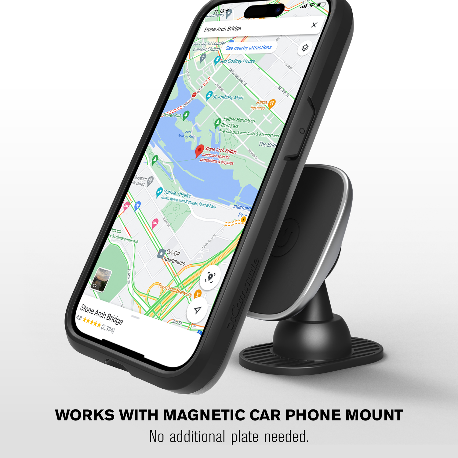 Vena vCommute Wallet Case Compatible with Apple iPhone 14 Pro Max (6.7"-inch), (Military Grade Drop Protection) Flip Leather Cover Card Slot Holder with Kickstand - Space Gray / Slate Black / Black