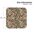 thumbnail image 2 of Leather Coasters with Heat-resistant for Drinks, Paisley Pattern No.9086 Cup Coasters Cup Pad Mat for Tabletop Protection, Coffee Table, Office Desk and Housewarming Gift, 2 of 5