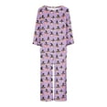 thumbnail image 5 of Matching Sets For Women Summer Halloween Print Round Neck Long Sleeve Two-piece Comfortable Home Pajamas Set Sports Set Up to 65% off, 5 of 5