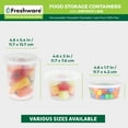 thumbnail image 3 of Freshware Food Storage Containers with Lids [60 Pack 8, 16, 32 oz, 20 sets each size] Plastic Deli Containers, Meal Prep Containers, Microwave and Freezer Safe, Stackable, Leakproof, BPA Free, Clear, 3 of 8