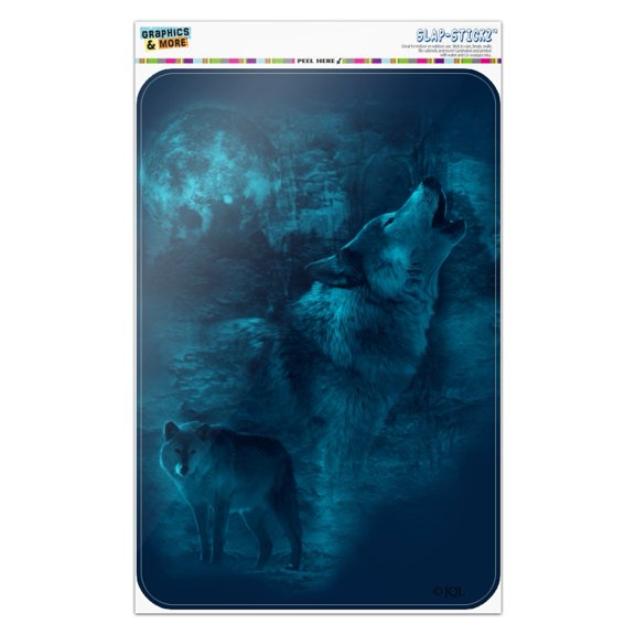 Wolf Howl Howling Blue Moon Wolves Home Business Office Sign