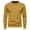 Yellow, variant on HAiming Men Knitted Sweaters Solid Color Round Neck Long Sleeved Pullover Tops Fall Winter Casual Base Shirt Jumper