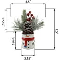 thumbnail image 2 of Flora Bunda Xmas Mix in Snowman Ceramic Pot 3X3X4, 2 of 2