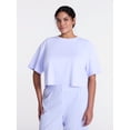 thumbnail image 2 of Avia Women's Cropped Boxy Tee with Short Sleeves, Sizes XS-XXXL, 2 of 6