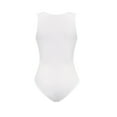 thumbnail image 4 of Summer Skinny Deep V-Neck Sleeveless Bodysuit,Women's Knitted Underwear Leggings Slim Jumpsuit Bodysuit Top, 4 of 8