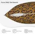 thumbnail image 5 of Haiem Snake Skin Print Velvet Soft Solid Decorative Square Throw Pillow Covers Set with Elegant Piping Christmas Cushion Case for Sofa Bedroom Car-20"x20", 5 of 8