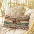 thumbnail image 4 of Western Texas Star Retro Pillow Covers, Linen Long Throw Pillow Case, Vintage Farmhouse Green Brown Wooden Holiday Pillow Protector Decorative Cushion Cover for Living Room/Bedroom 20" x 30", 4 of 8
