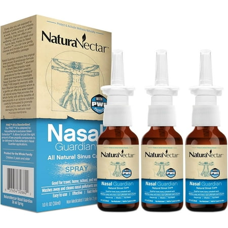 NaturaNectar Propolis Saline Nasal Spray - Sinus Rinse - No Burning Feel - Natural Ingredients