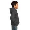 thumbnail image 3 of Port & Co Teen Unisex Regular Plain Long Sleeves Sweatshirt Charcoal Medium, 3 of 6