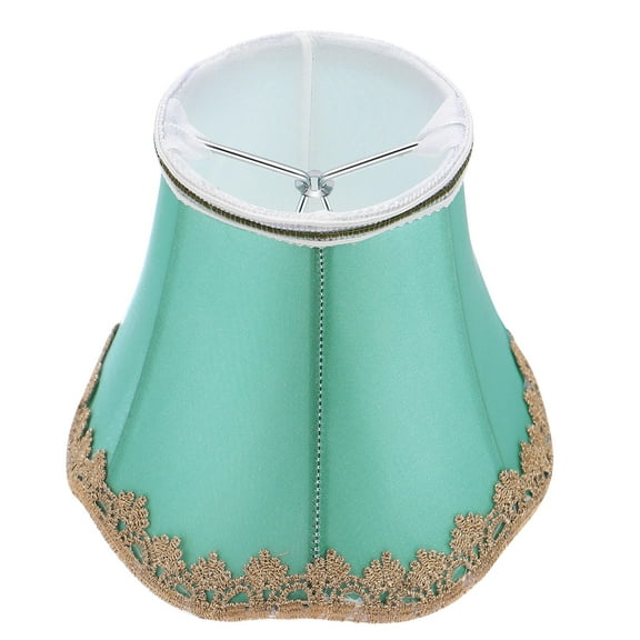 PBPBOX Green Fabric Lamp Shade for Clip on Bulbs with Stable Structure and Soft Lighting