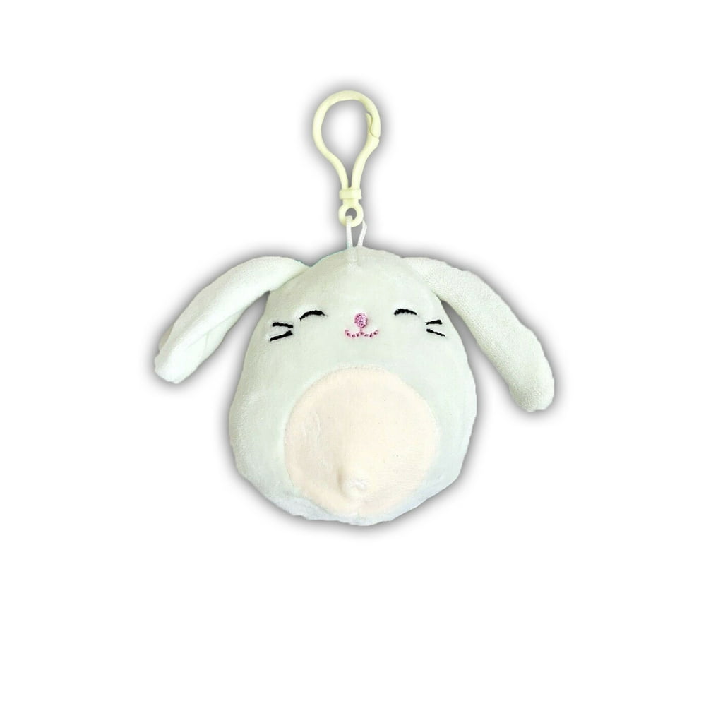Kellytoy Squishmallows 3.5 Inch Isabella The Green Bunny Clip On