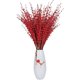 thumbnail image 1 of Ramo de flores artificiales de 50 cm de largo, ramo de jazmín de invierno falso para hotel, escenario, banquete, hogar, oficina, cocina, baño, boda, fiesta, decoración de bricolaje (rojo) Sincero Hogar, 1 of 7