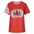 thumbnail image 4 of Puntoco - Camiseta estampada a la moda para mujer, blusa de manga corta, cuello redondo, tops casuales Puntoco Puntoco-2234, 4 of 5