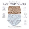 thumbnail image 3 of LeSensuel High Waisted Underwear Tummy Control Panties Full Coverage Briefs for Women, 3 of 7