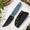 Blue Ocean 14C28N, variant on Black-Sheepsfoot 3.99 Inch Nitro-V Fixed Pocket with Micarta Handle and Sheath
