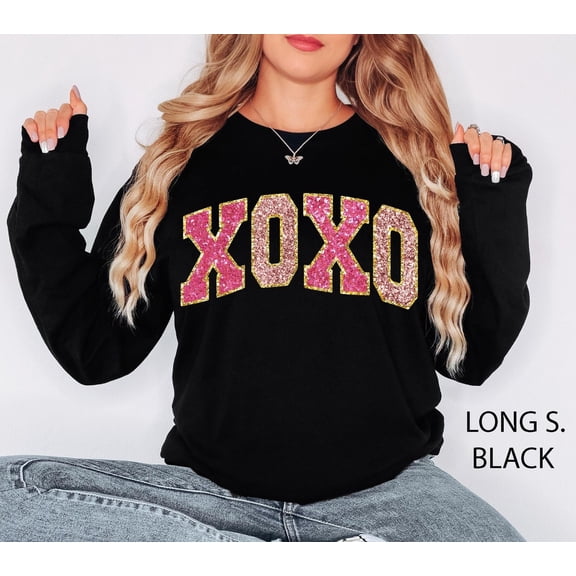 XOXO Valentines Day Sweatshirt, Valentines Shirt, Valentines Crewneck, Heart Sweater Love Shirt Unique Her XOXO, XOXO Teach Tshirt All Size S-5XL