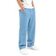 thumbnail image 7 of Nskgu Boys Wide Leg Pants Baggy Loose Fit Elastic Waist with Pockets for Big Kids, 7 of 7
