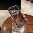 thumbnail image 3 of Luxury Shockproof Silicone Bumper Clear Phone Case For iPhone 15 14 13 12 11 Pro Max Lens Protection Transparent Cove, 3 of 5