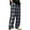 Navy, variant on Mens Flannel Pajama Pants Cotton Sleep Lounge Pants Plaid Pj Bottoms with Pockets