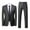 Gray, variant on Mens Suits Regular Fit 3 Piece Tuxedo Blazer Jacket Vest Pants Formal Suit Set for Men Wedding Prom and Business