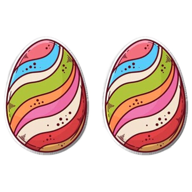 TechWave Boucles d'Oreilles Œuf de Pâques Lapin Ressuscité Boucles d'Oreilles en Acier Inoxydable Clips d'Oreilles en Résine Ensemble de Boucles d'Oreilles Pendantes pour Femmes Boucles d'Oreilles en Vrac pour Femmes Boucles d'Oreilles à Clip Cœur Pack