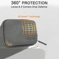 thumbnail image 2 of Funda de transporte FitStill Grey PU para Go Pro Hero 13-5 Black, 2 of 7