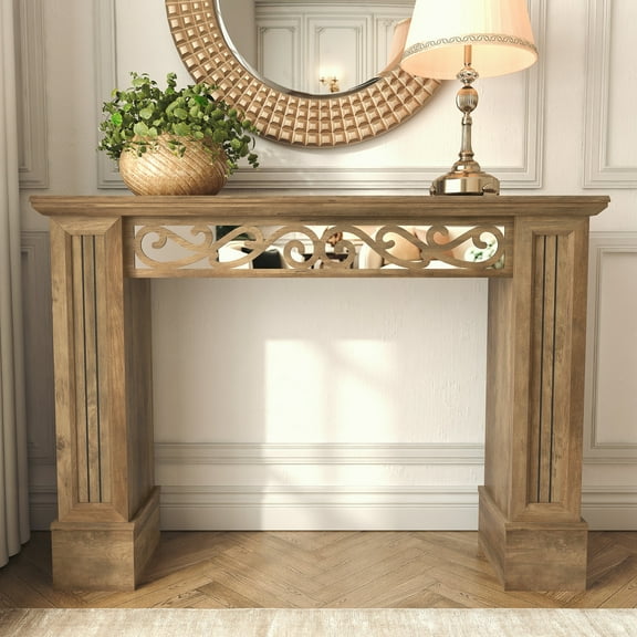 Galano Casimo Console Table - Knotty Oak