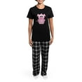 thumbnail image 4 of CafePress - Goofkins Cute Little Piggy Women's Dark Pajamas - Women's Short Sleeve Print T-Shirt and Pants Dark Cotton Pajama Set, 4 of 7