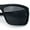 Matte Black - Black, variant on Polarized Mens Rectangle Plastic Sport Horn Rim Sunglasses Matte Black - Black