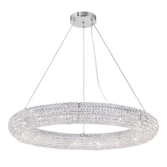 CWI Lighting Veronique 16 Light Contemporary Metal Chandelier in Chrome