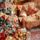 thumbnail image 1 of Fiudx Decoraciones navideñas para interiores Adornos navideños Tirar de banderas Fiestas navideñas Decorar pancartas Banderines colgantes, 1 of 6