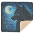 thumbnail image 6 of WOBOGO Cool Black Wolf Baby Playmats Extra Large Waterproof Rollable Activity Pads for Toddlers 50×50inch, 6 of 7