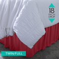 thumbnail image 4 of Home Details 18" Drop Wrap Around Bed Ruffle Twin/Full in Burgundy, 4 of 7