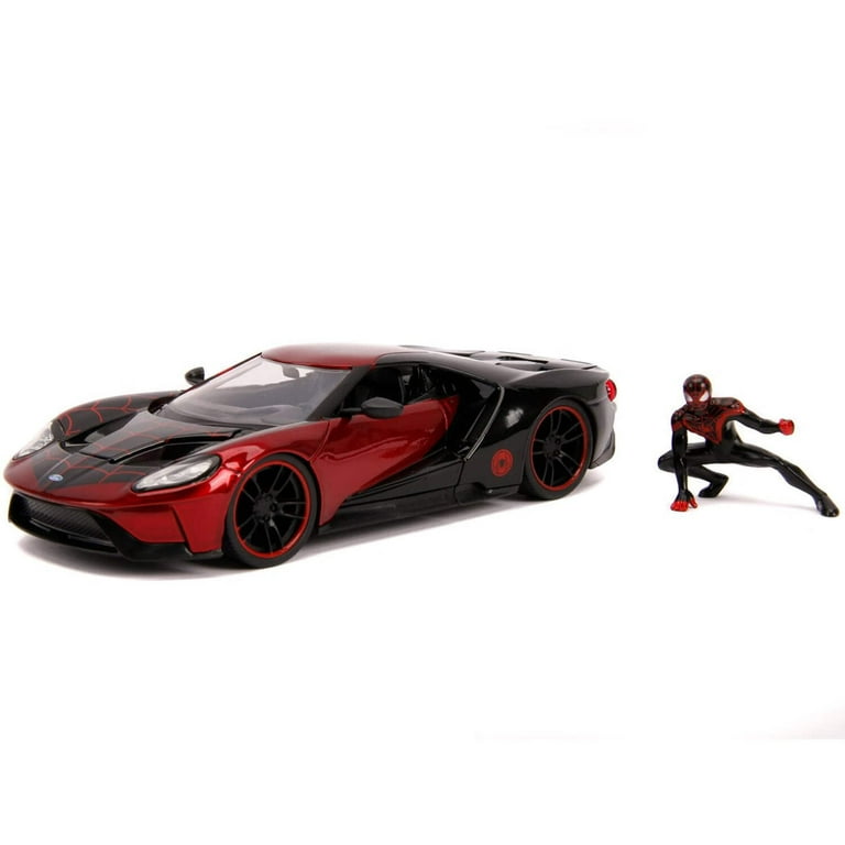 ミニカー 1:24  SPIDER-MAN &amp; 2017 FORD GT Amazon.com: Jada Toys Marvel 1:24 2017 Ford GT Die-cast Car