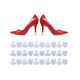 thumbnail image 2 of 12pares Tapon Cubre Tacon Protector Antideslizantes S, M, L Belug Transparentes, 2 of 5