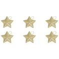 thumbnail image 1 of Kayannuo Christmas Decorations Indoor Clearance Christmas Decorations Gold Powder Five Pointed Star Pendant Christmas Tree Decoration Gold Three-dimensional Star Pendant, 1 of 3