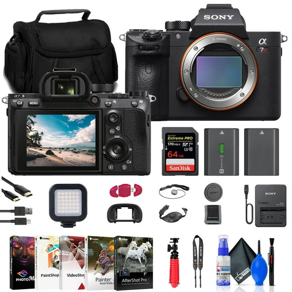 Sony a7R IIIA Mirrorless Camera + 64GB Card + Bag + NP-FZ100 Battery + More
