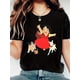 thumbnail image 1 of A Casual Valentine'S Day T-Shirt for Women with a Crew Neck Printed with a Friend Chasing Playful Motif, Regular Fit, Slight Stretch Knit, All-Season Pullover Tee For Adult, Men, Women, Teen, Teenage, 1 of 5