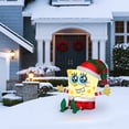 thumbnail image 2 of 2.75 ft. Inflatable Holiday SpongeBob, 2 of 3
