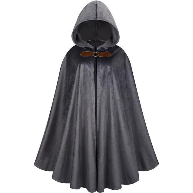 Capa de gamuza de ciervo medieval, disfraz de cosplay de guerrero de batalla retro de Halloween
