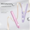 thumbnail image 2 of Wondolla Curling Iron, 2-in-1 Mini Curling Wand & Flat Iron Hair Straightener, Shunnie 3D Curling Iron for Short Hair, Pipiup CurlingIron, Mini Dual Purpose, for Travel, Rapid Heating (Light Green), 2 of 7