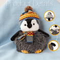 thumbnail image 2 of Chubby Penguin Stuffed Animal-Soft Huggable Soothing Toy Ocean Theme Companion Christmas Birthday Valentine's Day Gift, 2 of 5
