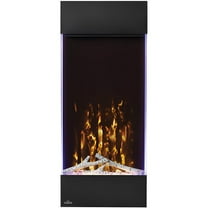 Napoleon Allure 16''W x 38''H x 5.625''D 38.5lb Vertical Wall Mount Electric Fireplace - Black
