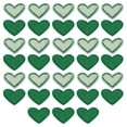 thumbnail image 1 of Parches termoadhesivos corazón Verde Bordado Unique Bargains paquete de 33, 1 of 6