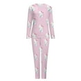 thumbnail image 6 of Hello Kitty Women's Pajama Sets Long Sleeve Pajamas Top And Pants Sleepwear Nightwear Soft Pjs Lounge Sets, 6 of 8