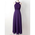 thumbnail image 5 of iiniim Women's Halter Neck Floral Lace Chiffon Bridesmaid Formal Wedding Long Dress Size 4-16, 5 of 7