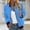Blue, variant on Azrian Womens Jackets and Coats Clearance,Plus Size Women's Casual Fashion Printed Pocket Zippered Top Coat on Sale