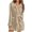 Khaki, variant on Women's Solid Color Plush Bathrobe - Long Sleeve Winter Warm Homewear, Olive Green, L