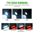 thumbnail image 3 of Camping Essentials - Rechargeable Mag Lights Flashlight Emergency Camping Flashlight 90 Degree, 90 Degree Mini Flashlight Ip65 Waterproof, Clip on Flashlight COB Work Light Outdoor, Hiking, Black, 3 of 6