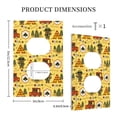 thumbnail image 5 of Kll Forest Guard Wall Plate,Gloss Finish,Standard Size 1 - 5" X 3", Polycarbonate Thermoplastic,Electric Receptacle Plug Covers, 5 of 8